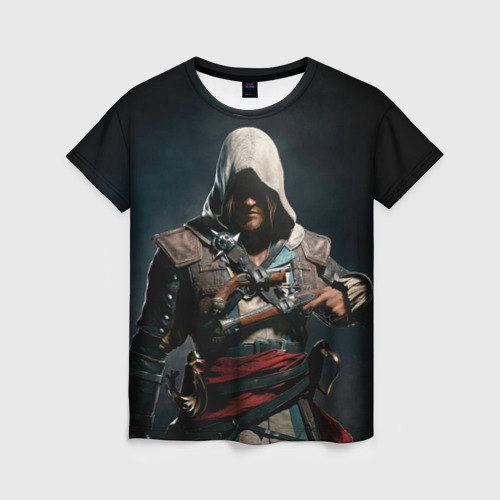 Женская футболка 3D Assassins Creed 4, цвет 3D печать