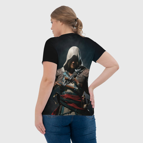 Женская футболка 3D Assassins Creed 4, цвет 3D печать - фото 7