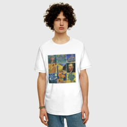 Мужская футболка хлопок Oversize Картины Ван Гога - фото 2