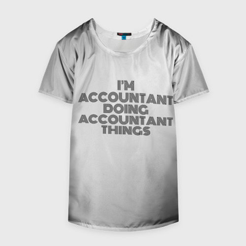 Накидка на куртку 3D I'm doing accountant things: на светлом - фото 4