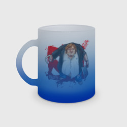 Кружка матовая стеклянная Gabe Newell - Dota 2 мем