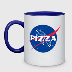 Кружка двухцветная NASA - pizza