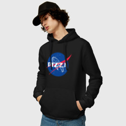 Мужская толстовка хлопок NASA - pizza - фото 2