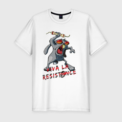 Мужская футболка хлопок Slim la resistance