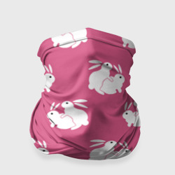 Бандана-труба 3D Сексуальные кролики на розовом