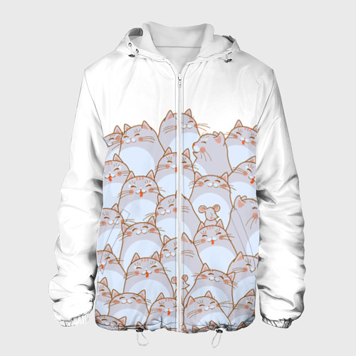 Мужская куртка 3D Коты и мыши, цвет 3D печать