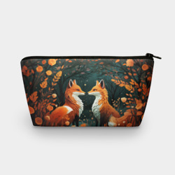 Косметичка 3D Две лисоньки в стиле Folk Art