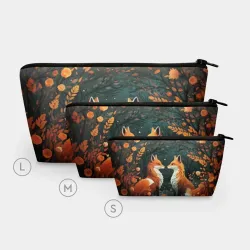 Косметичка 3D Две лисоньки в стиле Folk Art - фото 2