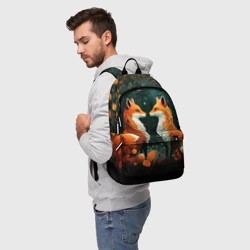 Рюкзак 3D Две лисоньки в стиле Folk Art - фото 2