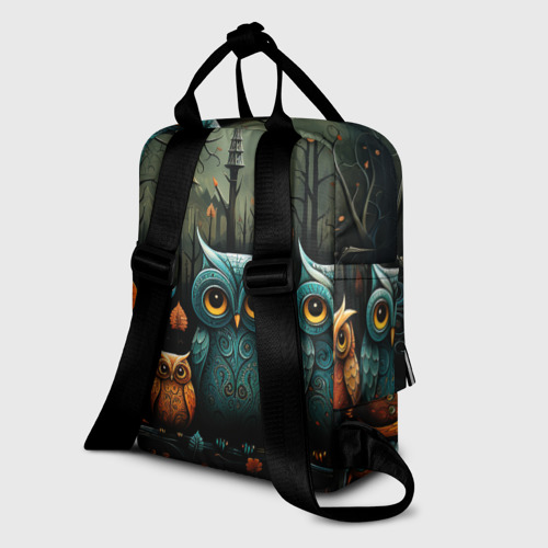 Женский рюкзак 3D Совы в стиле Folk Art - фото 5