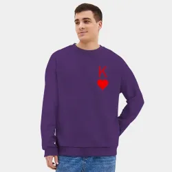 Мужской свитшот oversize без начеса хлопок Король арт - фото 2