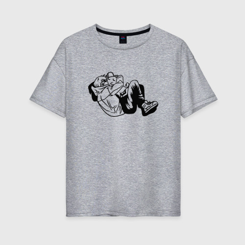 Женская футболка хлопок Oversize с принтом Почита и Дэндзи арт, вид спереди #2