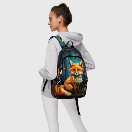 Рюкзак 3D Лиса в Folk Art стиле - фото 5
