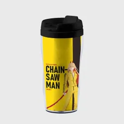 Термокружка-непроливайка Человек-бензопила - Пауэр