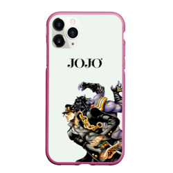 Чехол для iPhone 11 Pro Max матовый Стенд Джотаро Куджо Star Platinum