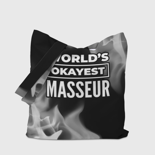 Шоппер 3D World's okayest masseur - Dark - фото 4