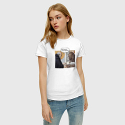 Женская футболка хлопок Средневековье твоя зарплата - ветка - фото 2