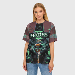 Женская футболка oversize 3D Мелиноя и Геката Hades 2 - фото 2