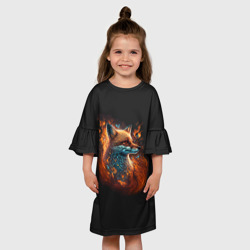 Детское платье 3D Огненная лиса - фото 2
