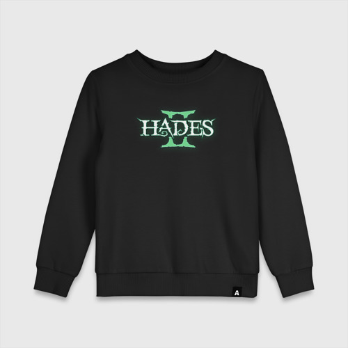 Детский свитшот хлопок Hades 2 logo, цвет черный