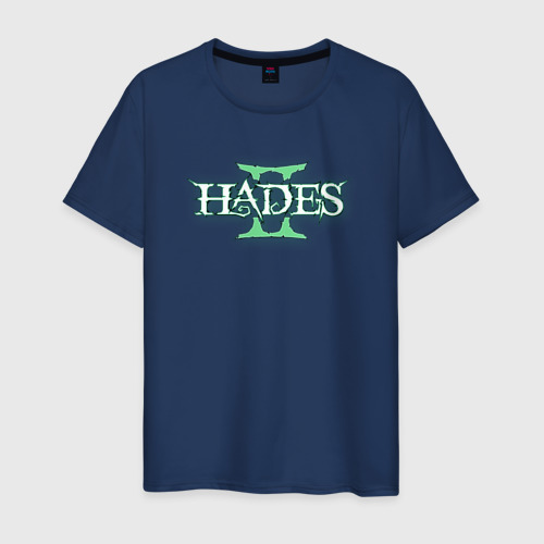 Мужская футболка из хлопка с принтом Hades 2 logo, вид спереди №1