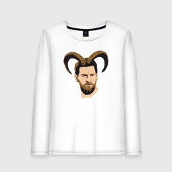 Женский лонгслив хлопок Messi goat