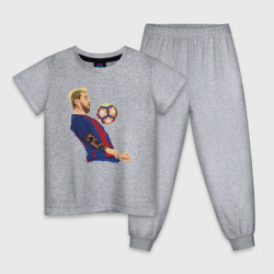Детская пижама хлопок Messi Barcelona
