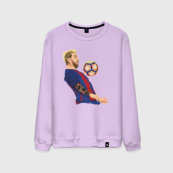 Мужской свитшот хлопок Messi Barcelona