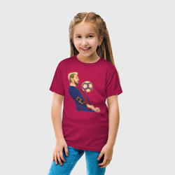 Детская футболка хлопок Messi Barcelona - фото 2