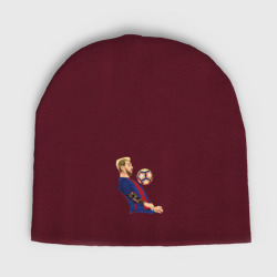 Детская шапка демисезонная Messi Barcelona