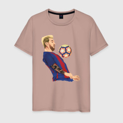 Мужская футболка хлопок Messi Barcelona