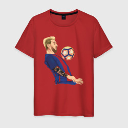 Мужская футболка хлопок Messi Barcelona