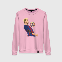 Женский свитшот хлопок Messi Barcelona