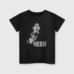 Детская футболка хлопок Leo Messi scream