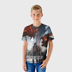 Детская футболка 3D Клайв и Феникс Final fantasy 16 - фото 2