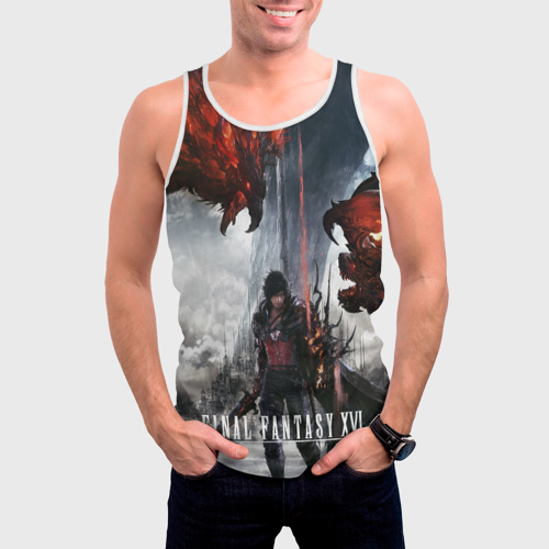 Мужская майка 3D Клайв и Феникс Final fantasy 16, цвет 3D печать - фото 3