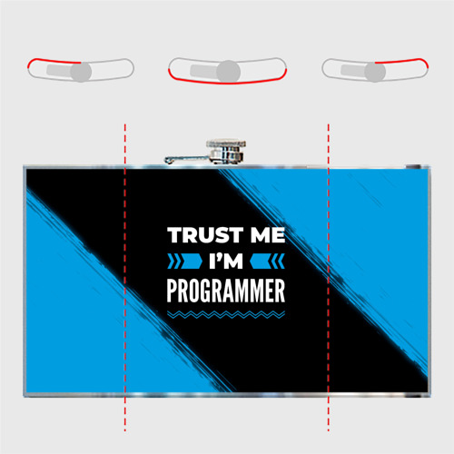 Фляга Trust me I'm programmer Dark - фото 5