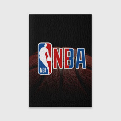 Обложка для паспорта матовая кожа NBA - logo