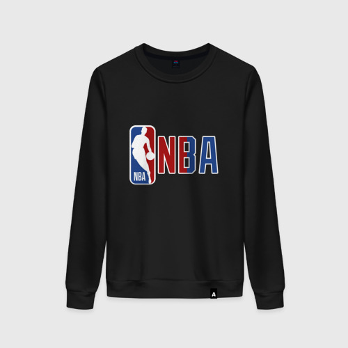 Женский свитшот хлопок NBA - big logo, цвет черный