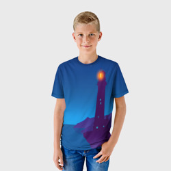 Детская футболка 3D Маяк в ночи - фото 2