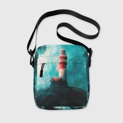 Сумка через плечо 3D Бушующее море