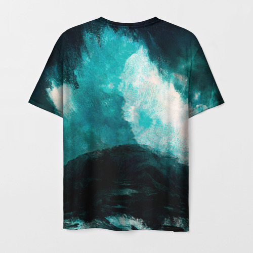Мужская футболка 3D Бушующее море, цвет 3D печать - фото 2