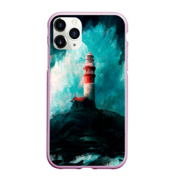 Чехол для iPhone 11 Pro Max матовый Бушующее море