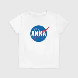Детская футболка хлопок Анна в стиле NASA