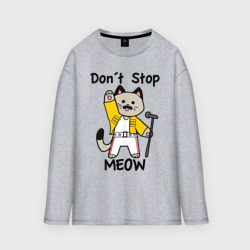 Мужской лонгслив oversize хлопок Freddy MEOWcury