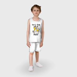 Детская пижама с шортами хлопок Freddy MEOWcury - фото 2