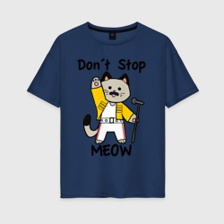 Женская футболка хлопок Oversize Freddy MEOWcury