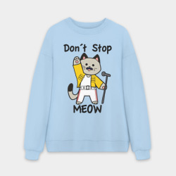 Мужской свитшот oversize без начеса хлопок Freddy MEOWcury