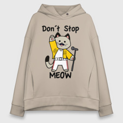 Женское худи Oversize хлопок Freddy MEOWcury