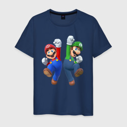 Мужская футболка хлопок Марио и Луиджи